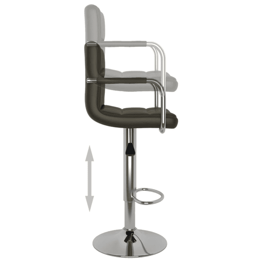 vidaXL Bancos de bar 2 pcs couro artificial castanho