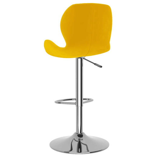 vidaXL Bancos de bar 2 pcs veludo amarelo mostarda