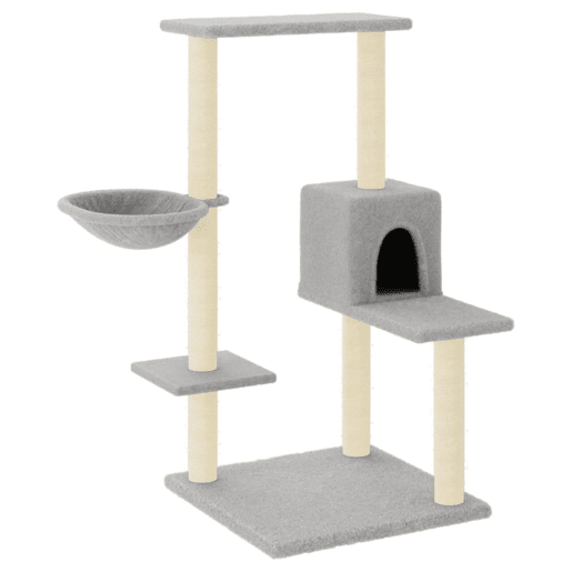 vidaXL Arranhador para gatos com postes de sisal