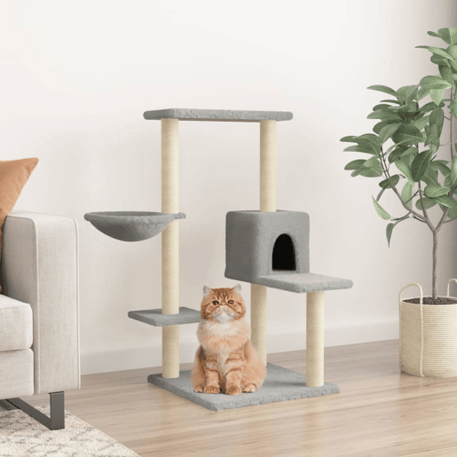 vidaXL Arranhador para gatos com postes de sisal