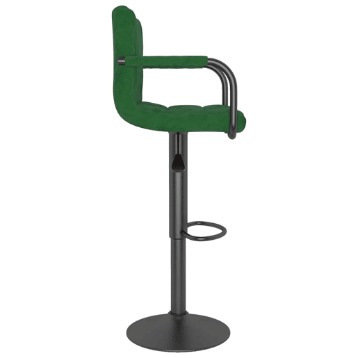 vidaXL Banco de bar veludo verde-escuro