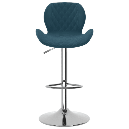 vidaXL Bancos de bar 2 pcs veludo azul