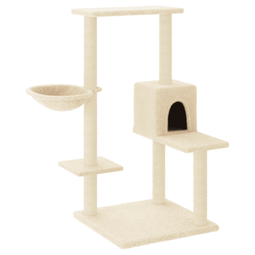 vidaXL Arranhador para gatos com postes de sisal