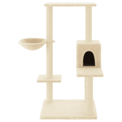 vidaXL Arranhador para gatos com postes de sisal