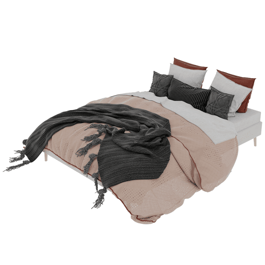 Cama moderna minimalista 160x200 - Base baixa, estilo moderno - Bege Cama moderna minimalista 160x200 - Base baixa, estilo moderno - Bege