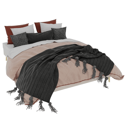 Cama moderna minimalista 160x200 - Base baixa, estilo moderno - Bege Cama moderna minimalista 160x200 - Base baixa, estilo moderno - Bege