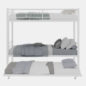 Beliche duplo Twin - alta resistência, estável, silencioso, com grade de segurança - branco