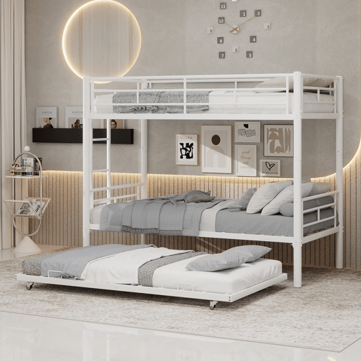 Beliche duplo Twin - alta resistência, estável, silencioso, com grade de segurança - branco
