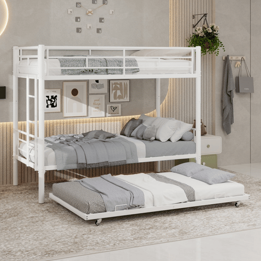 Beliche duplo Twin - alta resistência, estável, silencioso, com grade de segurança - branco
