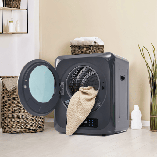 Secador de cabelo 2,5 kg - 850 W, 6 programas, 6 funções, sobreaquecimento, montagem na parede - Cinza
