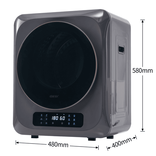 Secador de cabelo 2,5 kg - 850 W, 6 programas, 6 funções, sobreaquecimento, montagem na parede - Cinza