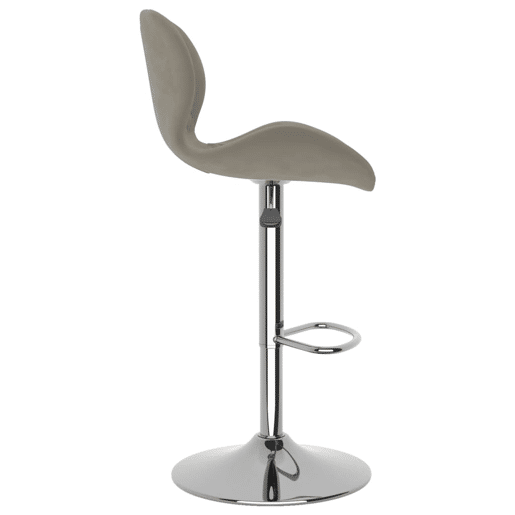 vidaXL Bancos de bar 2 pcs veludo cinzento-claro