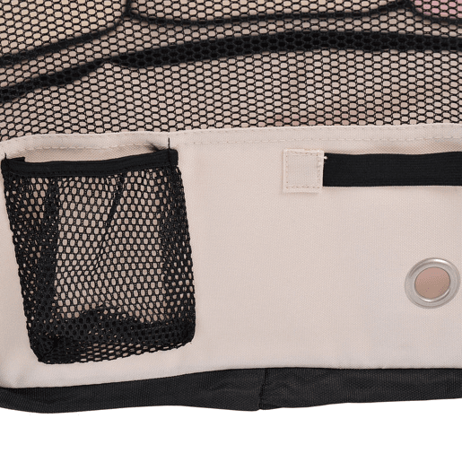 PawHut Parque Dobrável para Cães e Gatos, Cercado Portátil para Animais Pequenos Impermeável de Tecido Oxford com 2 Portas, para Exterior e Interior, Ø90x41 cm, Rosa
