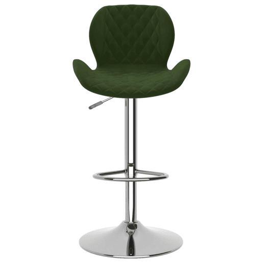 vidaXL Bancos de bar 2 pcs veludo verde-escuro