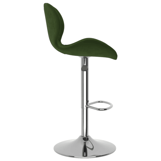 vidaXL Bancos de bar 2 pcs veludo verde-escuro
