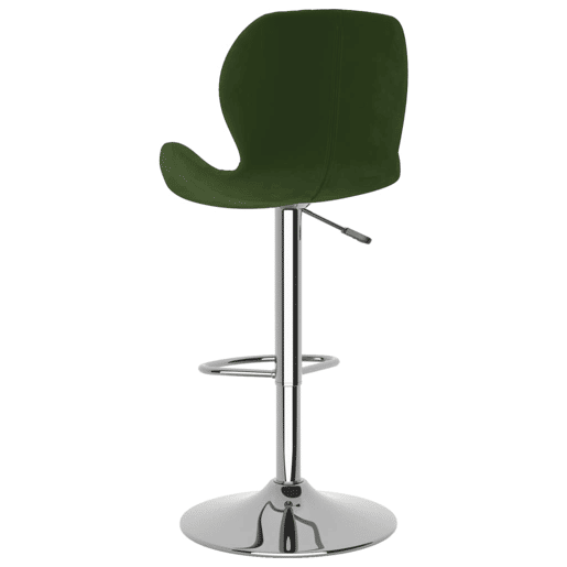 vidaXL Bancos de bar 2 pcs veludo verde-escuro