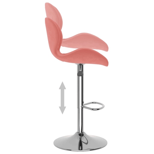 vidaXL Bancos de bar 2 pcs veludo rosa vidaXL Bancos de bar 2 pcs veludo rosa