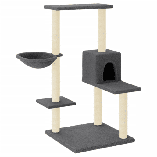 vidaXL Arranhador para gatos com postes de sisal