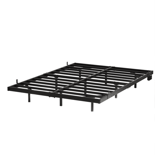 Cama plataforma 120x200 - LED, estação de carregamento, estrutura metálica robusta - Preto