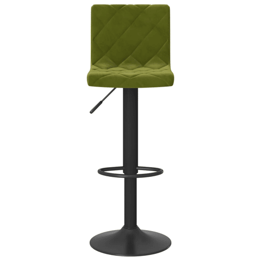 vidaXL Bancos de bar 2 pcs veludo verde-claro vidaXL Bancos de bar 2 pcs veludo verde-claro
