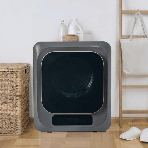 Secadora de condensação 3-4 kg - 850 W, 6 programas, 6 funções, filtro múltiplo - Cinza