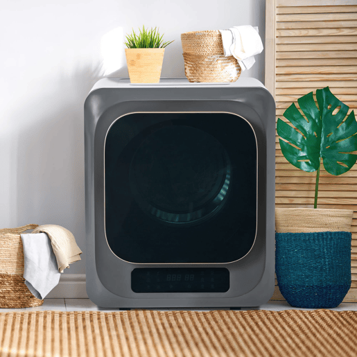 Secadora de condensação 3-4 kg - 850 W, 6 programas, 6 funções, filtro múltiplo - Cinza
