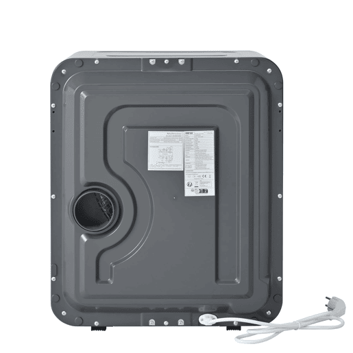 Secadora de condensação 3-4 kg - 850 W, 6 programas, 6 funções, filtro múltiplo - Cinza