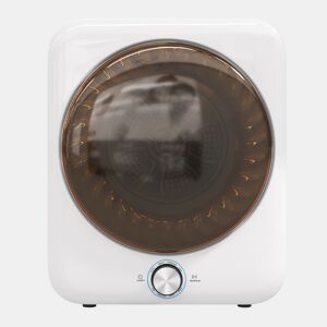 Mini secadora 3 kg - 1350 W, 8 programas, sensor NTC, silenciosa, filtro duplo - Branca
