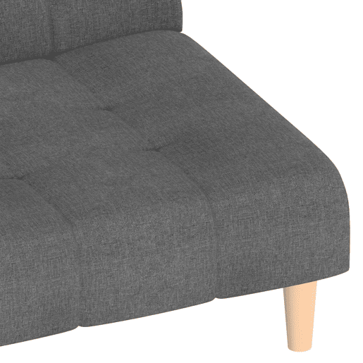 vidaXL Sofá-cama de 2 lugares tecido cinzento-claro vidaXL Sofá-cama de 2 lugares tecido cinzento-claro