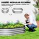 Jardineras Exterior Grande Acero Galvanizado Outsunny Jardineras Exterior Grande Acero Galvanizado Outsunny Gris