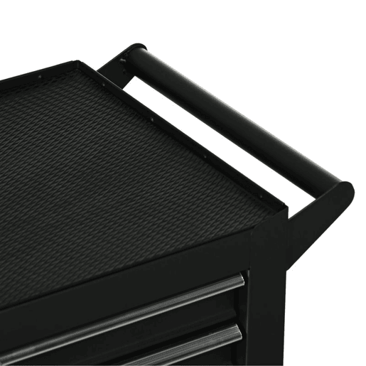 DURHAND Carrinho de Ferramentas com 7 Gavetas Rodas Trava Armário de Armazenamento para Oficina de Garagem e Chapa de Aço 69x33x75 cm Preto