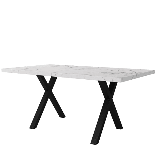 Mesa de jantar fixa retangular 140 cm de mdf,branco