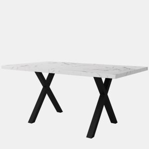 Mesa de jantar fixa retangular 140 cm de mdf,branco