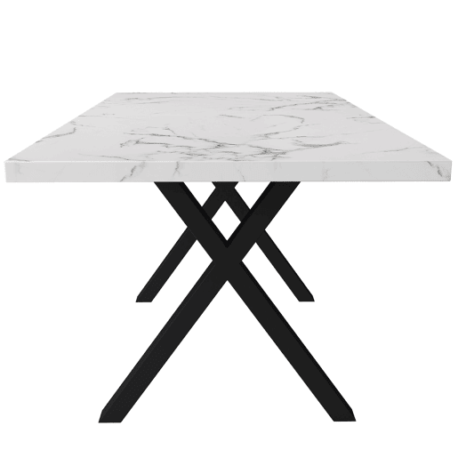 Mesa de jantar fixa retangular 140 cm de mdf,branco