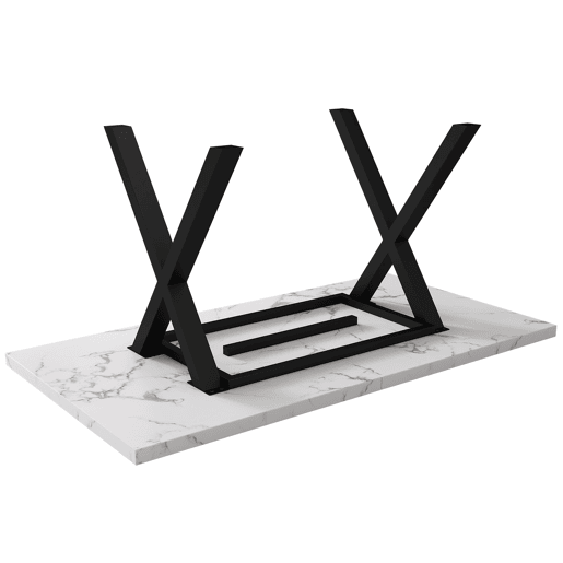 Mesa de jantar fixa retangular 140 cm de mdf,branco