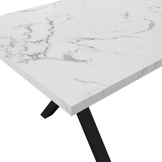Mesa de jantar fixa retangular 140 cm de mdf,branco