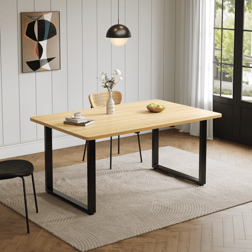 Mesa de jantar extensível retangular 140-220máx. cm de mdf,carvalho Mesa de jantar extensível retangular 140-220máx. cm de mdf,carvalho