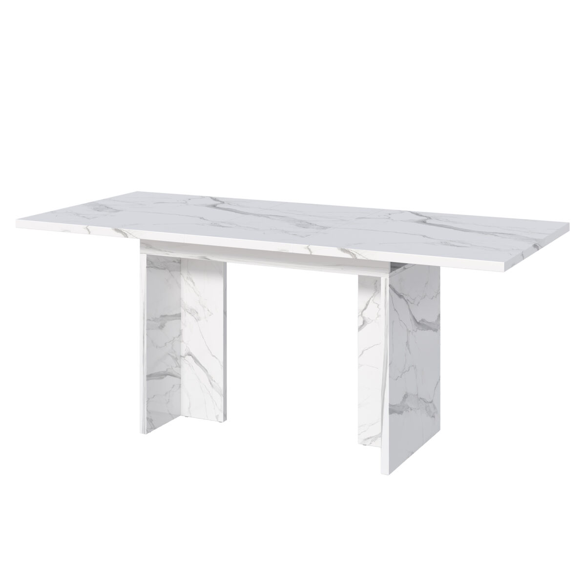 Mesa de comedor extensible rectangular 140x80