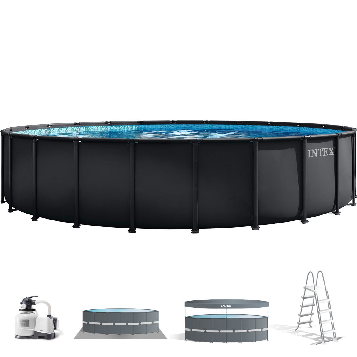 Intex piscina desmontable redonda ultra xtr 7 metros con depuradora y accesorios