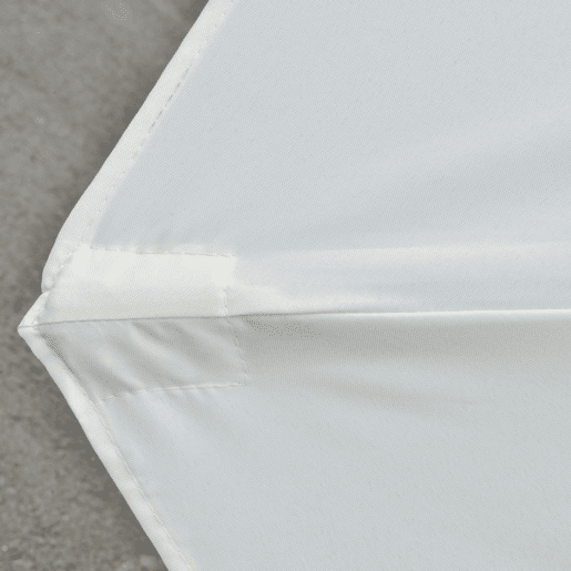 Outsunny Guarda-Sol Duplo com 48 Luzes LED, 4,5x2,7 m, Guarda-Sol Exterior para Terraço com Manivela Manual, Resistente à Água e com Proteção Solar, Chapéu de Sol para Jardim, Terraço, Pátio e Piscina, Creme