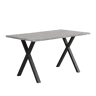 Mesa de jantar fixa retangular 140 cm de mdf,cinza