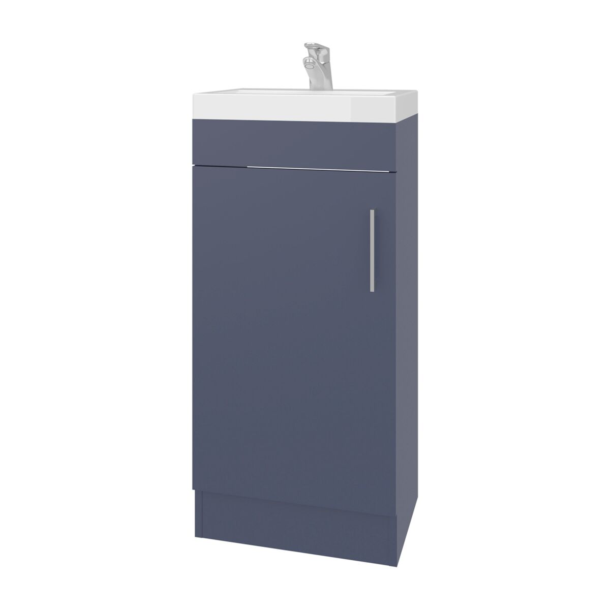 Mueble de Baño con Lavabo Madrid, con armario de almacenamiento , 88 cm  X 40 cm  X 33 cm  , Negro 40