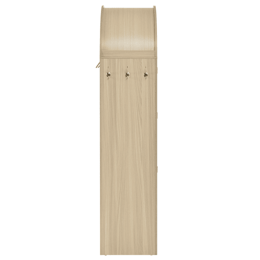 Aparador - rattan arqueado, gaveta dupla, estilo vintage, armazenamento - Carvalho