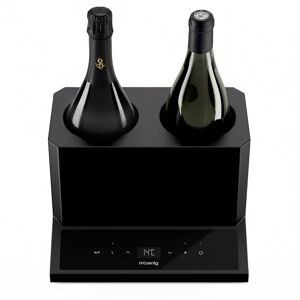 Arrefecedor elétrico de vinho HKoenig para 2 garrafas com controlo digital e temperatura regulável de 5 a 18 °C
