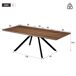 Mesa de comedor extensible rectangular Mesa de comedor extensible rectangular Nogal
