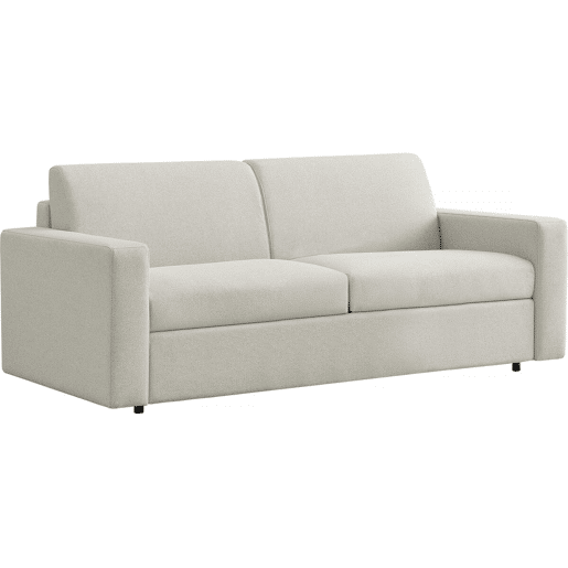 Sofá convertível Diana Express em tecido - Zona para dormir de 140 cm - 3 lugares - Bege