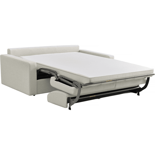 Sofá convertível Diana Express em tecido - Zona para dormir de 140 cm - 3 lugares - Bege