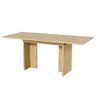 Mesa de jantar extensível retangular 140-180máx. cm de mdf,carvalho