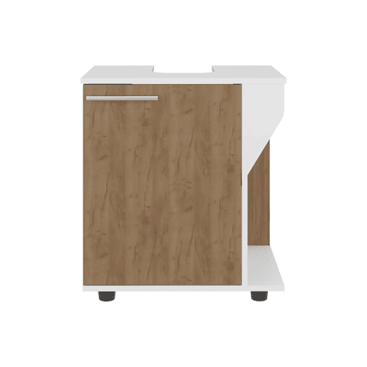 AS CRZ armário para lavatório pedestal com compartimento lateral