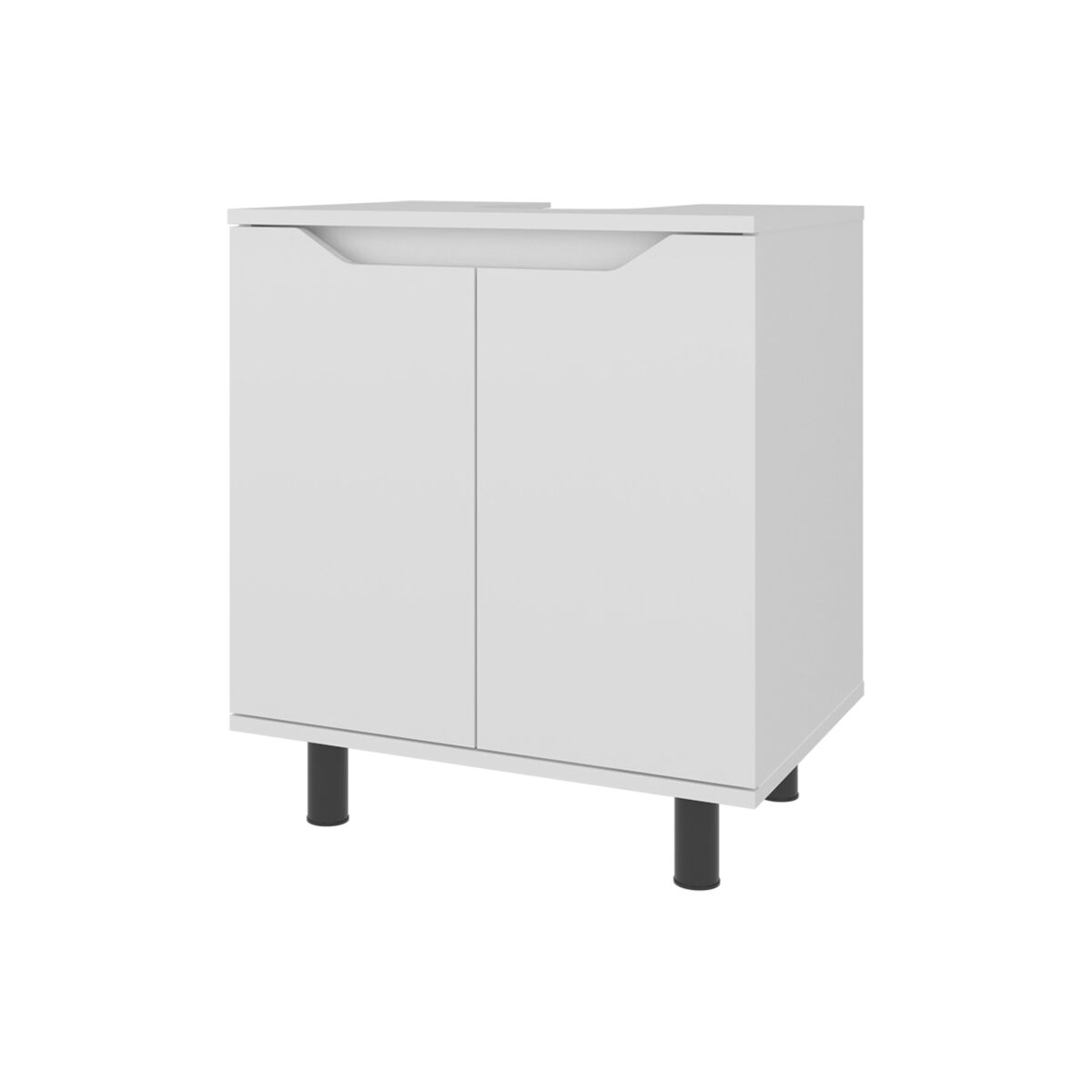Londres mueble de baño para lavamanos pedestal con puertas dobles 55